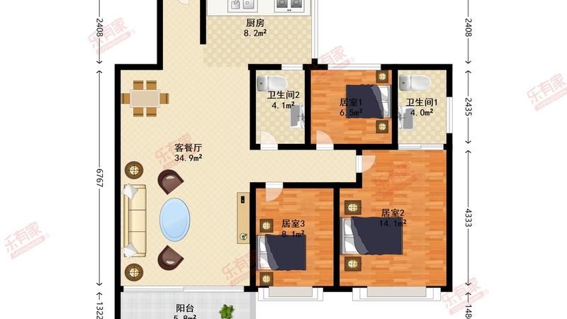 育德佳园一二期户型图